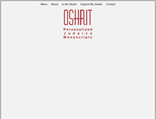 Tablet Screenshot of oshritraffeld.com